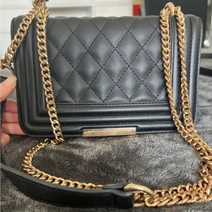 ALDO Crossbody Bag (Black & Gold)